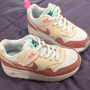 Nike Kids' Pink and Beige Sneakers